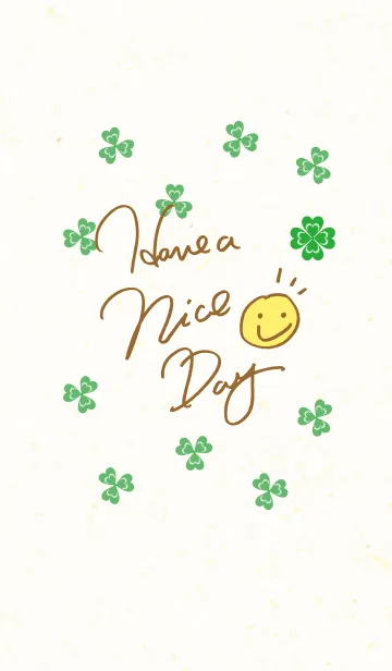 [LINE着せ替え] 幸運のクローバー-スマイル23-の画像1