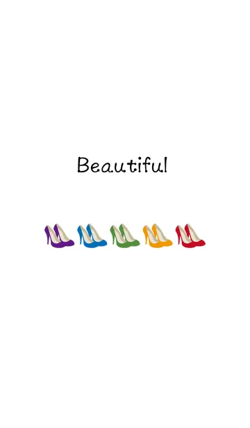 [LINE着せ替え] カラフルな自信を持ってハイヒールの画像1