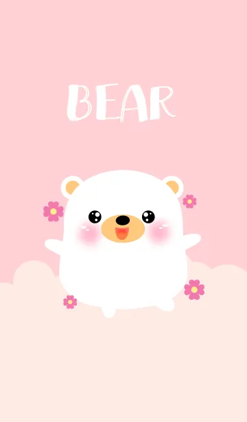 [LINE着せ替え] I Love Cute White Bear Theme (jp)の画像1