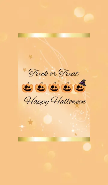 [LINE着せ替え] オレンジ / ハッピーハロウィンの画像1