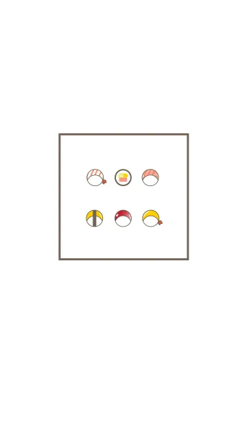 [LINE着せ替え] Sushi Simpleの画像1