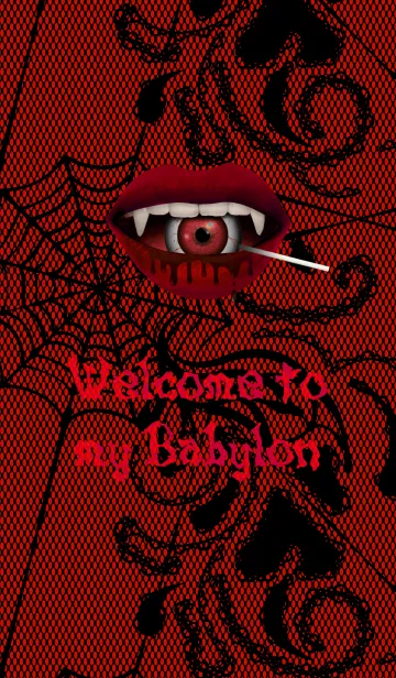[LINE着せ替え] Welcome to my Babylon ＠Halloween (紅)の画像1