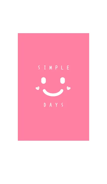 [LINE着せ替え] SIMPLE DAYS* Pinkの画像1