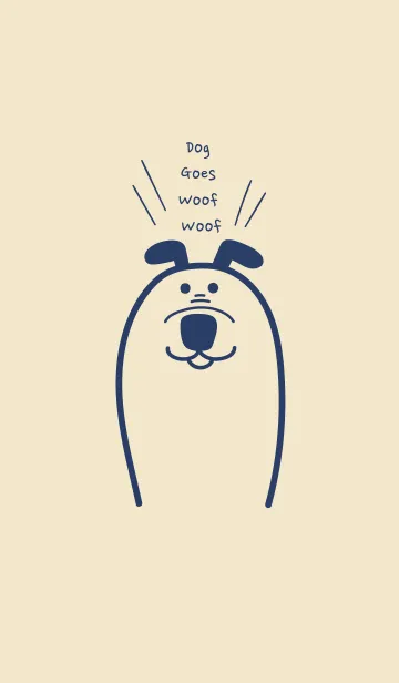 [LINE着せ替え] Dog Goes Woof Woofの画像1