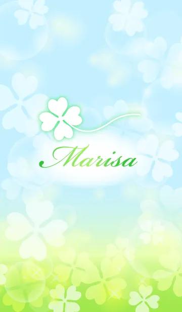 [LINE着せ替え] 【まりさ】専用幸運のクローバー 空色の画像1