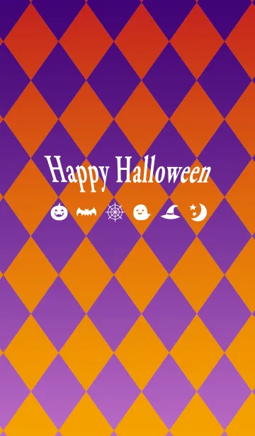 [LINE着せ替え] Purple＆Orange_Happy Halloweenの画像1