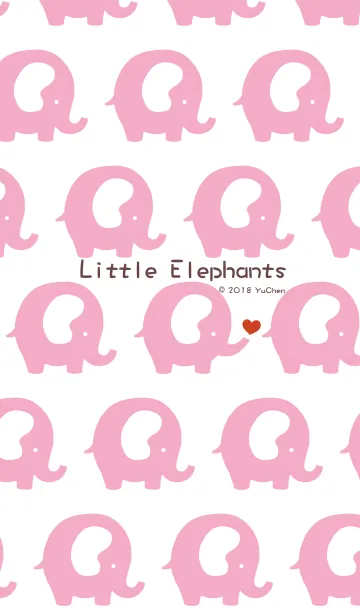 [LINE着せ替え] Little Elephants 2の画像1