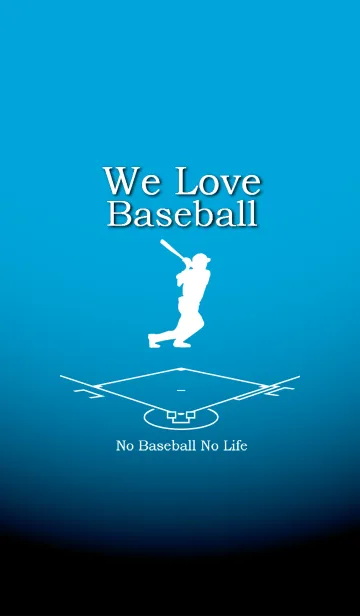 [LINE着せ替え] 野球大好き【水色版】の画像1