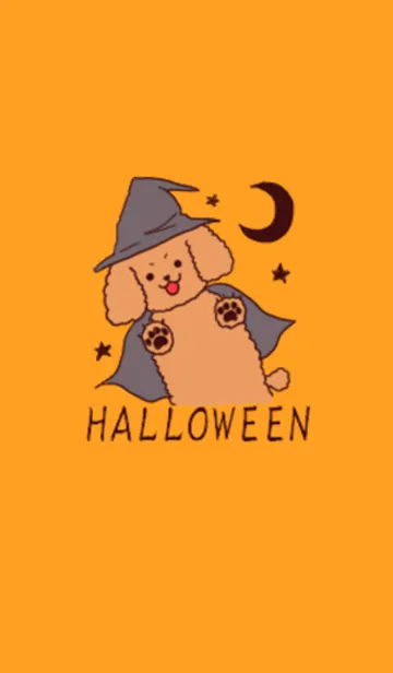 [LINE着せ替え] ハロウィン★トイプードルの画像1