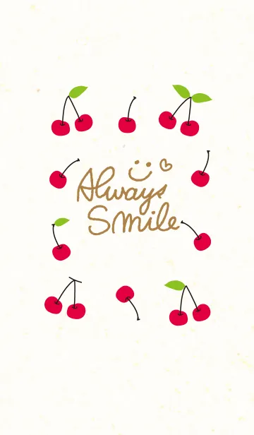 [LINE着せ替え] さくらんぼ-スマイル3-の画像1