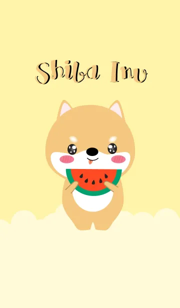 [LINE着せ替え] Simple Cute Shiba Inu (jp)の画像1