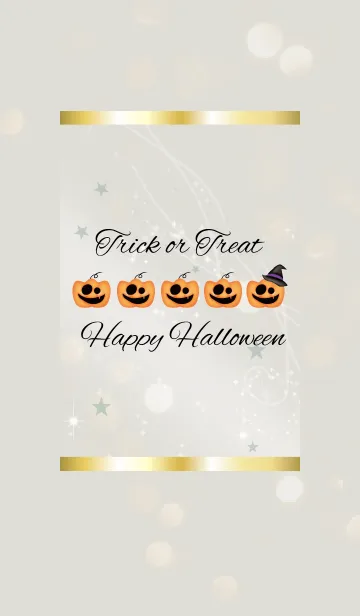 [LINE着せ替え] ベージュ＆カーキ / ハッピーハロウィンの画像1