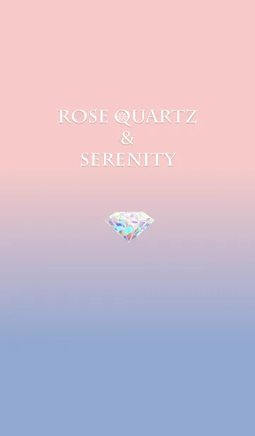 [LINE着せ替え] Rose Quartz ＆ Serenity with Diamondの画像1