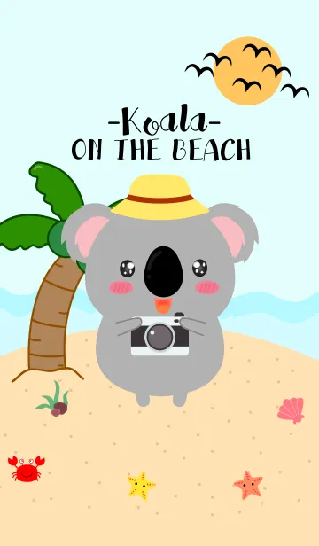 [LINE着せ替え] Koala On The Beach Theme (jp)の画像1