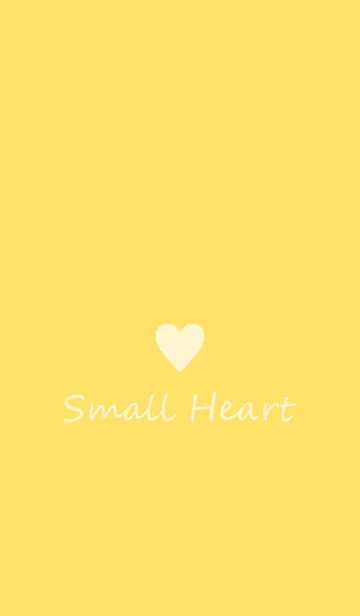 [LINE着せ替え] Small Heart *CreamYellow*の画像1