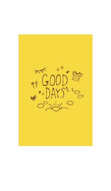 [LINE着せ替え] GOOD DAYS YELLOW - Simple collection -の画像1