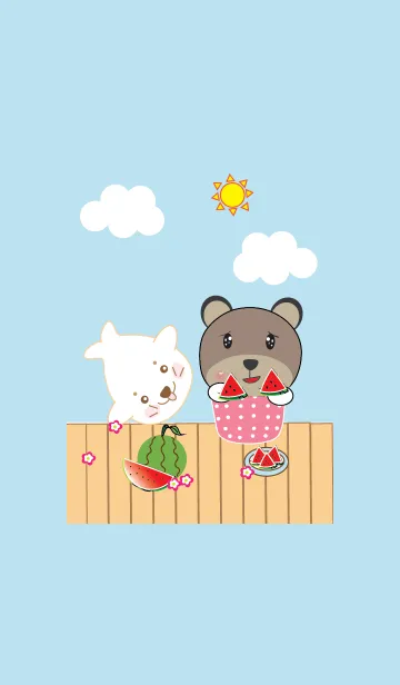[LINE着せ替え] Cute animals theme v.10 (JP)の画像1
