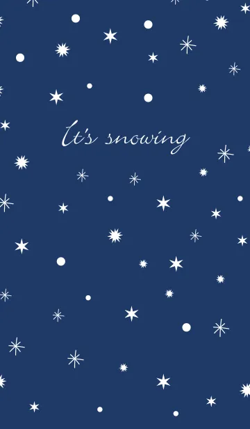 [LINE着せ替え] - NAVY SNOW -の画像1