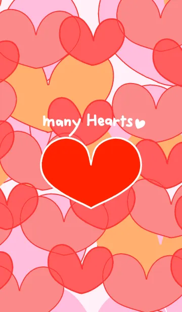 [LINE着せ替え] 愛を運ぶかわいいハートの着せ替え♡の画像1