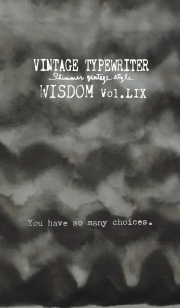 [LINE着せ替え] VINTAGE TYPEWRITER WISDOM Vol.LIXの画像1