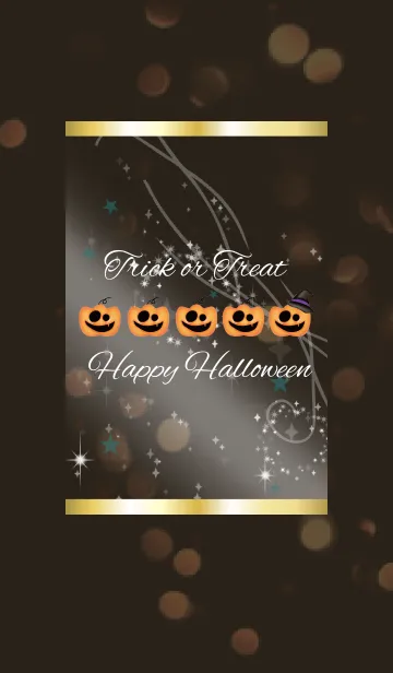 [LINE着せ替え] ブラン＆グリーン / ハッピーハロウィンの画像1