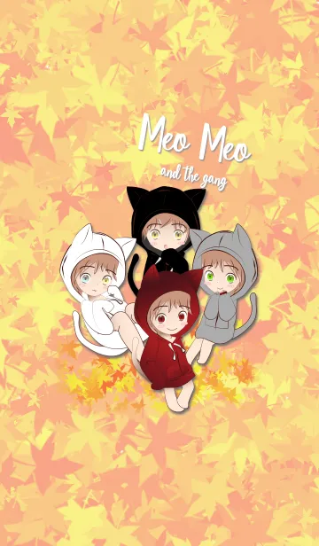 [LINE着せ替え] Meo Meo and the gang (JP)の画像1