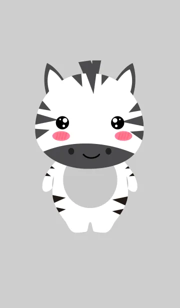 [LINE着せ替え] Face Zebra Theme (jp)の画像1