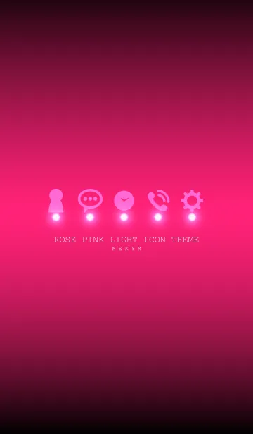[LINE着せ替え] ROSE PINK LIGHT ICON THEME -MEKYM-の画像1