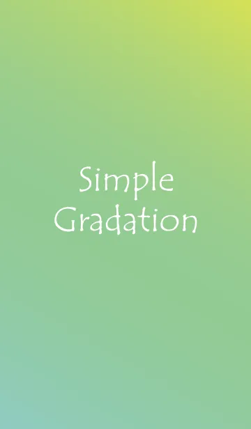 [LINE着せ替え] Simple Gradation -BLUE+GREEN+YELLOW-の画像1