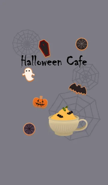 [LINE着せ替え] ハロウィンカフェ + アクアの画像1