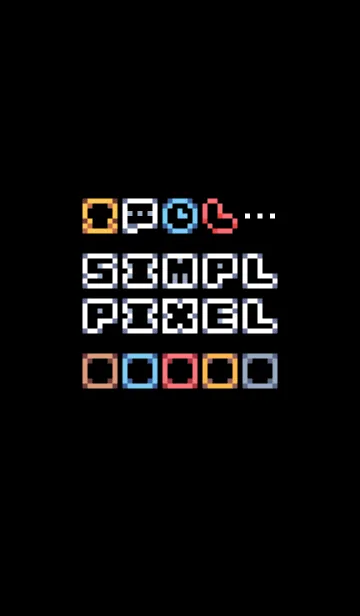 [LINE着せ替え] SIMPL PIXEL :ネオンの画像1