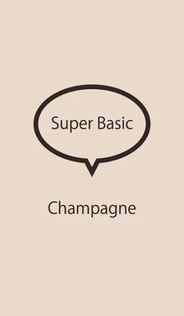 [LINE着せ替え] Super Basic Champagneの画像1