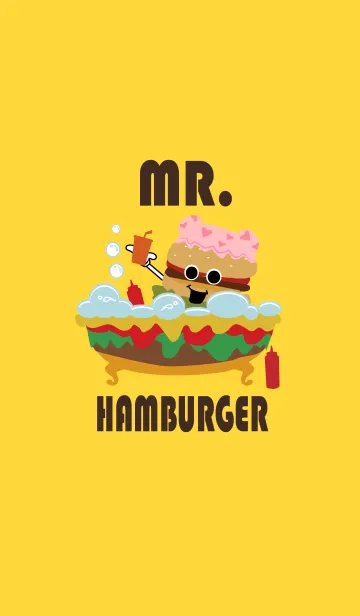 [LINE着せ替え] Mr.Hamburger with his friendsの画像1