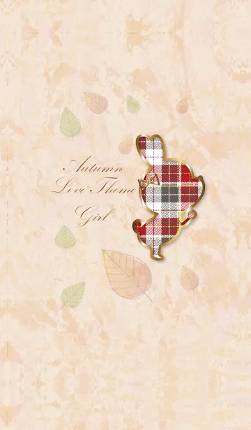 [LINE着せ替え] Autumn Love Theme Girl 3.の画像1