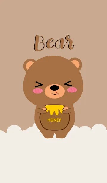 [LINE着せ替え] Simple Cute Bear (jp)の画像1