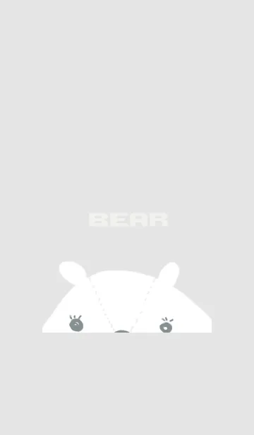 [LINE着せ替え] 白いクマの画像1