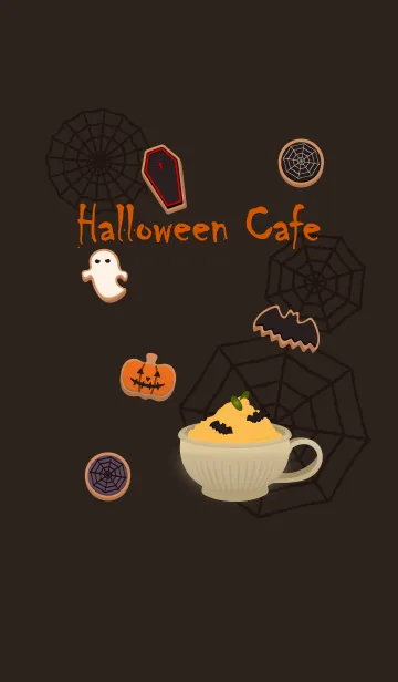 [LINE着せ替え] ハロウィンカフェ + インクの画像1