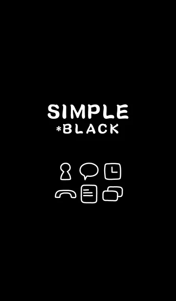 [LINE着せ替え] SIMPLE*blackの画像1