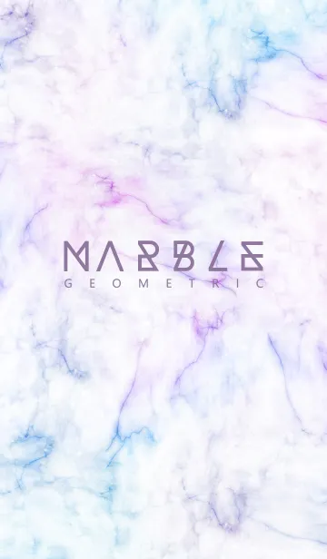 [LINE着せ替え] MARBLE(GEOMETRIC)#PINK JPの画像1