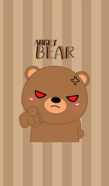 [LINE着せ替え] Angry Bear Icon Theme (jp)の画像1