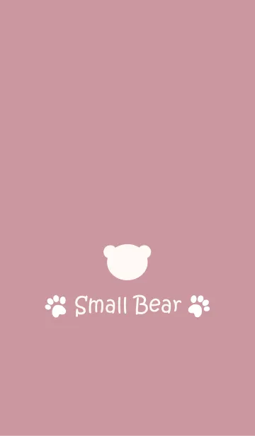 [LINE着せ替え] Small Bear *SMOKYPINK*の画像1