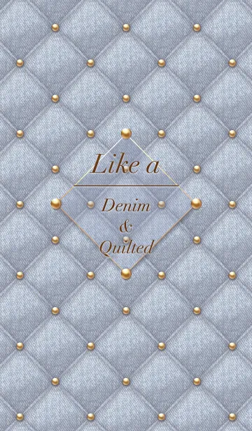 [LINE着せ替え] Like a - Denim ＆ Quilted #Grayの画像1