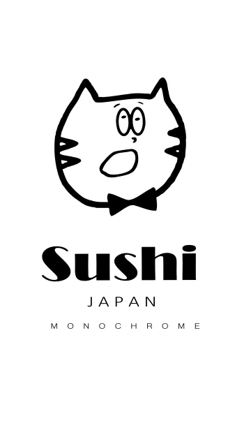 【MONO】ねこのおすしやの着替えのLINE着せ替え