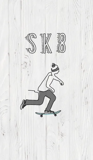 [LINE着せ替え] on(e)line art -Skateboard-の画像1