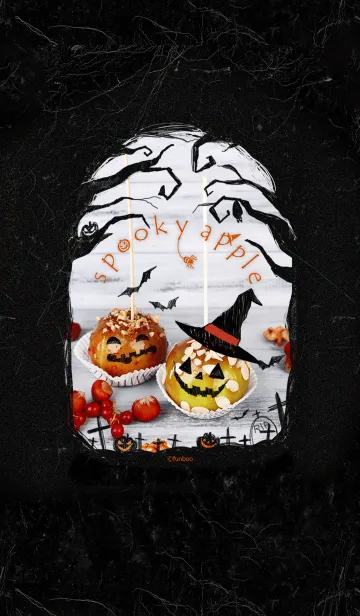 [LINE着せ替え] spooky apple ～ハロウィン～の画像1