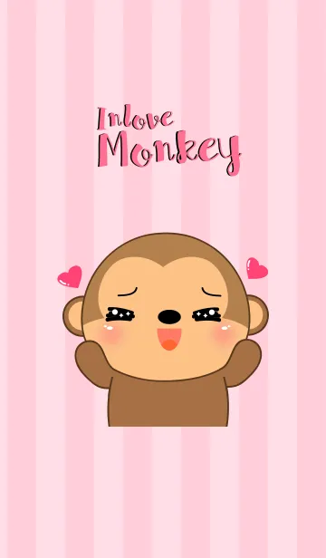 [LINE着せ替え] In love Monkey Icon Theme (jp)の画像1