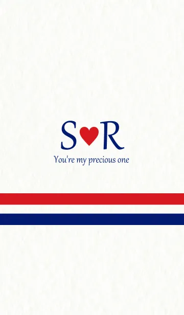 [LINE着せ替え] S＆R イニシャル -Red ＆ Blue-の画像1