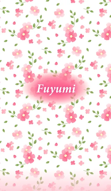 [LINE着せ替え] ふゆみ専用♪Flower-pinkピンクの花柄の画像1