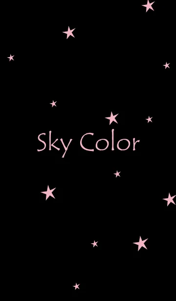 [LINE着せ替え] Sky Color -BLACK+PINKの画像1