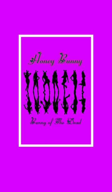 [LINE着せ替え] Honey Bunny -Bunny of the dead-Purpleの画像1